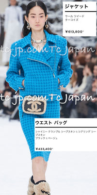 CHANEL 19A Blue Riders Wool Tweed Jacket 38 40 シャネル ブルー ライダース ウール ツイード ジャケット 即発