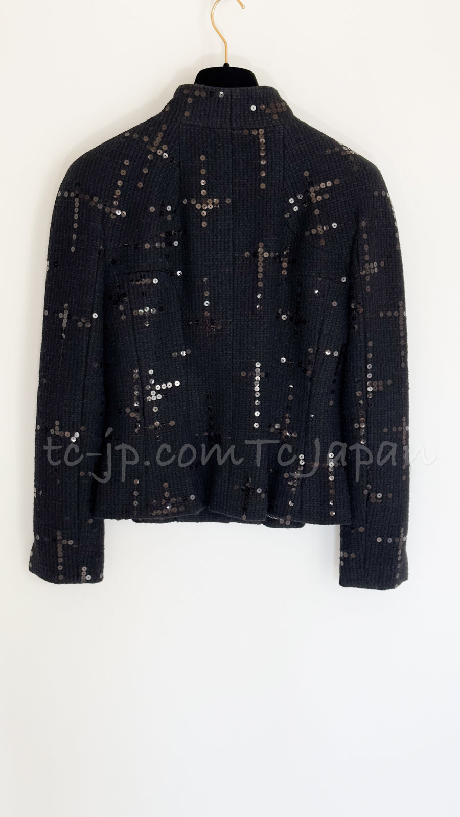 CHANEL 02A Black Lesage Sequin Jacket Skirt 34 36 40 シャネル ルサージュ・ブラック・スパンコール ジャケット・スカート 即発
