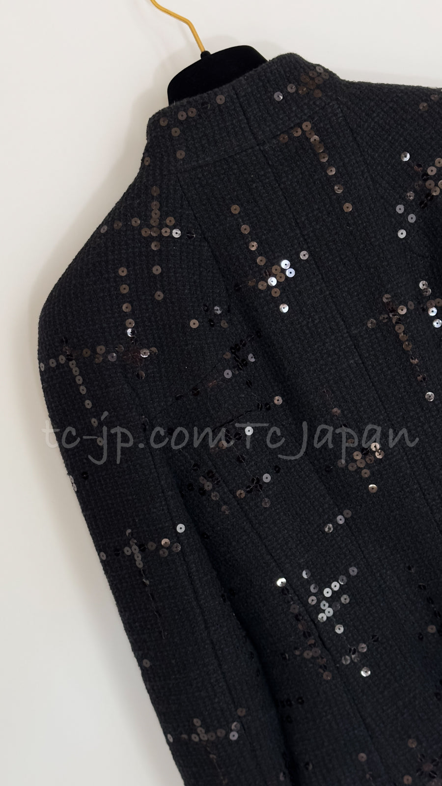 CHANEL 02A Black Lesage Sequin Jacket Skirt 34 36 40 シャネル ルサージュ・ブラック・スパンコール ジャケット・スカート 即発