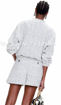 CHANEL 21PS Navy Chain Link Accent Cotton Dress 34 シャネル ネイビー チェーン装飾 コットン ワンピース 即発