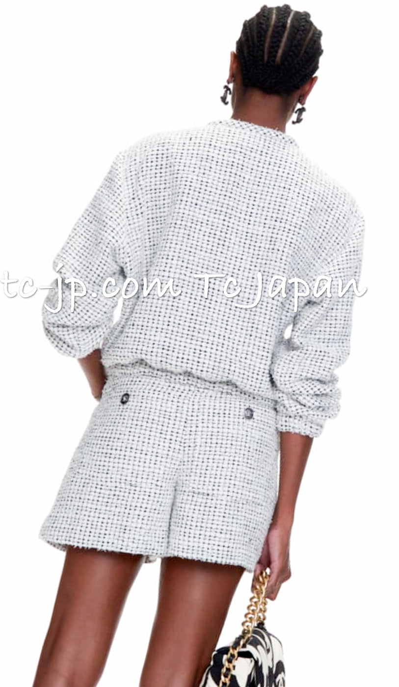 CHANEL 21PS Navy Chain Link Accent Cotton Dress 34 シャネル ネイビー チェーン装飾 コットン ワンピース 即発