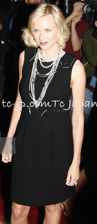 CHANEL 06A Black Wool Tweed Jacket Skirt Suit 38 シャネル ブラック ウール ジャケット スカート スーツ 即発