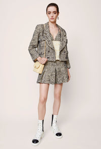 CHANEL 22PS Yellow Black Lion Button Double Jacket 38 40 シャネル イエロー ブラック ライオン ボタン ダブル ジャケット 即発