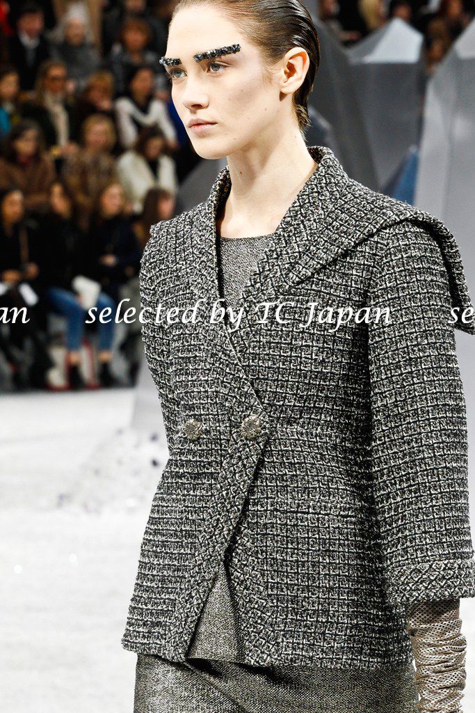 CHANEL 12A Black Gray Metallic Zipper Tweed Jacket 36 38 シャネル ブラック グレー メタリック ジッパー ツイード ジャケット 即発