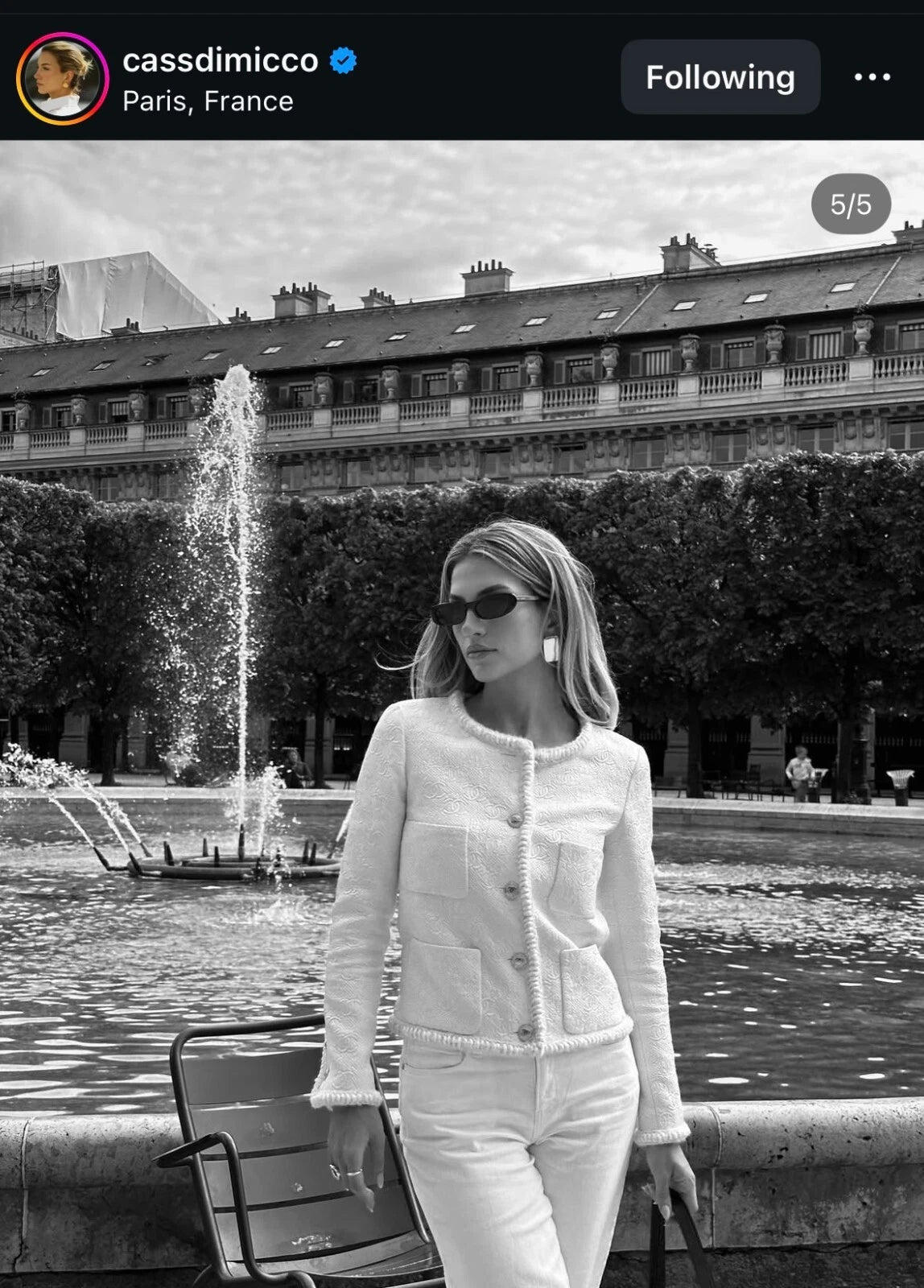 CHANEL 21PF White Ivory CC Logo Metiers D’art Jacket 34 36 シャネル ジャケット ホワイト アイボリー CC ロゴ メティエダール 即発