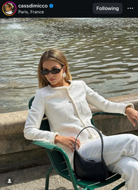 CHANEL 21PF White Ivory CC Logo Metiers D’art Jacket 34 36 シャネル ジャケット ホワイト アイボリー CC ロゴ メティエダール 即発