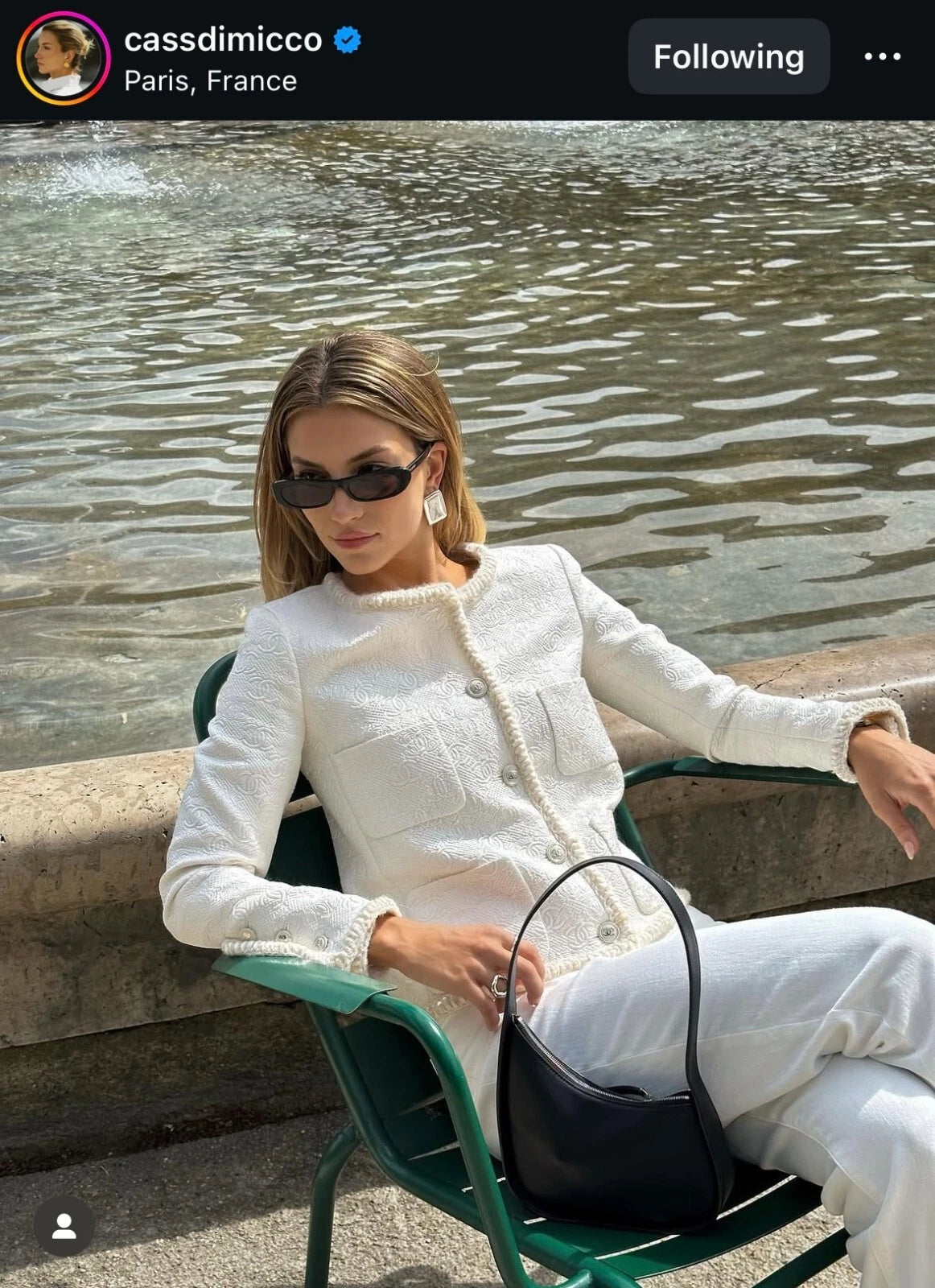 CHANEL 21PF White Ivory CC Logo Metiers D’art Jacket 34 36 シャネル ジャケット ホワイト アイボリー CC ロゴ メティエダール 即発