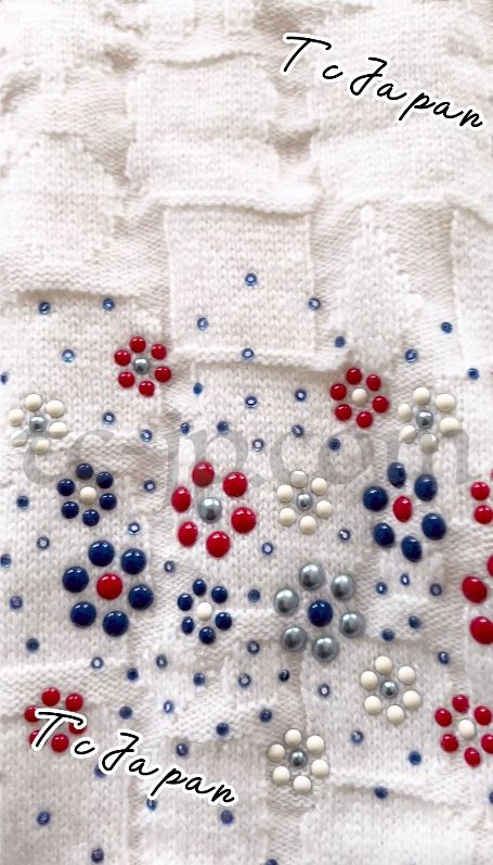 CHANEL 12C Ivory Cashmere 100% Swarovski Sweater Cardigan 34 36 38 シャネル アイボリー スワロフスキー カシミア セーター カーディガン 即発