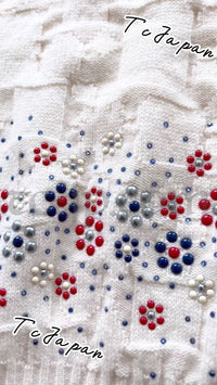 CHANEL 12C Ivory Cashmere 100% Swarovski Sweater Cardigan 34 36 38 シャネル アイボリー スワロフスキー カシミア セーター カーディガン 即発