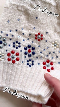 CHANEL 12C Ivory Cashmere 100% Swarovski Sweater Cardigan 34 36 38 シャネル アイボリー スワロフスキー カシミア セーター カーディガン 即発