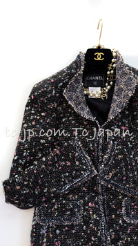 CHANEL 04A Multicolor Tweed Jacket Skirt Suit 38 シャネル マルチカラー ツイード ジャケット スカート スーツ 即発