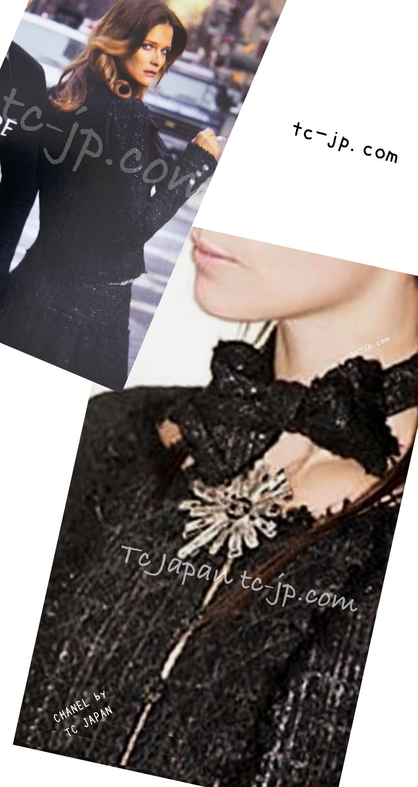 CHANEL 05PF Black Gary Fringe Trim Tweed Jacket 38 40 シャネル ブラック グレー フリンジトリム ツイード ジャケット 即発