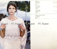 CHANEL 12C Ivory Cashmere 100% Swarovski Sweater Cardigan 34 36 38 シャネル アイボリー スワロフスキー カシミア セーター カーディガン 即発
