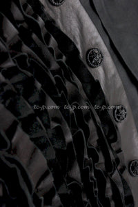 CHANEL 08S black Leather Jacket 34 36 シャネル ブラック レザージャケット 即発