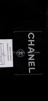 CHANEL 08S black Leather Jacket 34 36 シャネル ブラック レザージャケット 即発