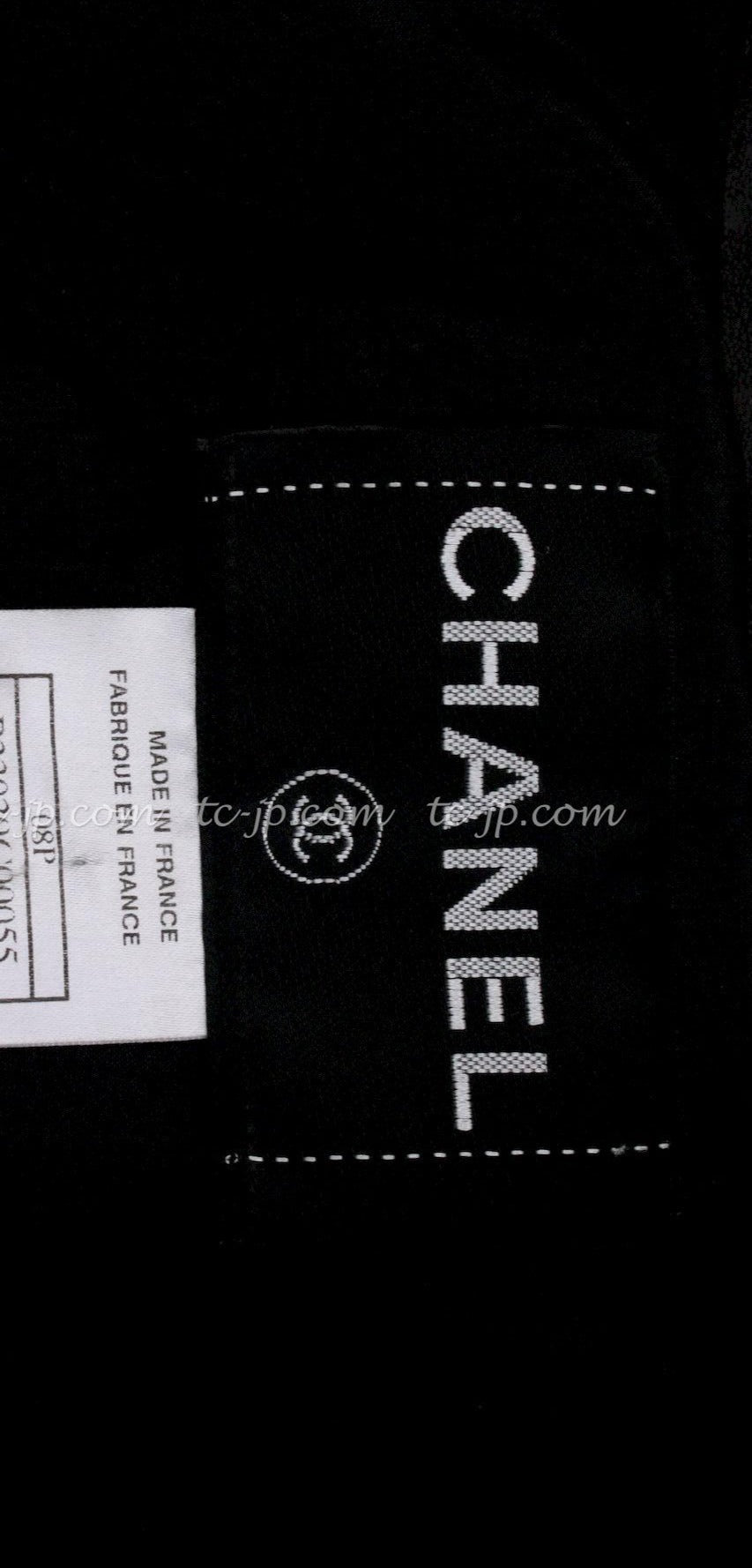 CHANEL 08S black Leather Jacket 34 36 シャネル ブラック レザージャケット 即発