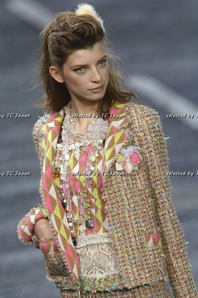CHANEL 04A Multi Color Lesage Jacket Cashmere Lining Skirt Suit 34 36 38 シャネル ベージュ・ツイード・ジャケット・スカート・スーツ 即発 - CHANEL TC JAPAN
