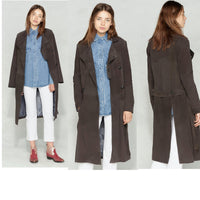 Golden Goose Brown Suede Coat XS ゴールデン・グース・スエード・コート 訳あり