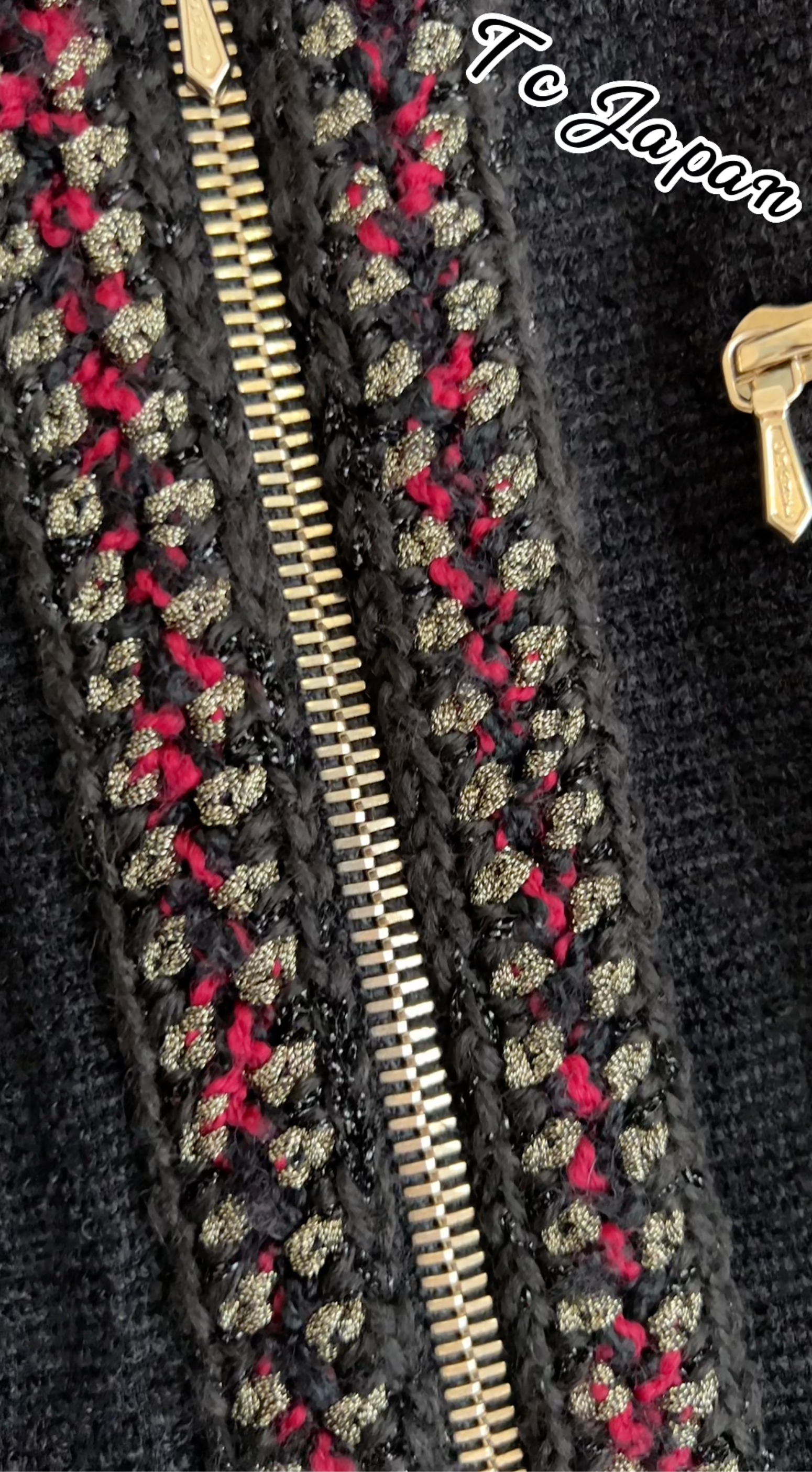 CHANEL 10PF Black Wool Zip Pocket Jacket 38 シャネル ブラック・ウール・ジッパー・ジャケット 即発