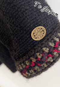 CHANEL 10PF Black Wool Zip Pocket Jacket 38 シャネル ブラック・ウール・ジッパー・ジャケット 即発