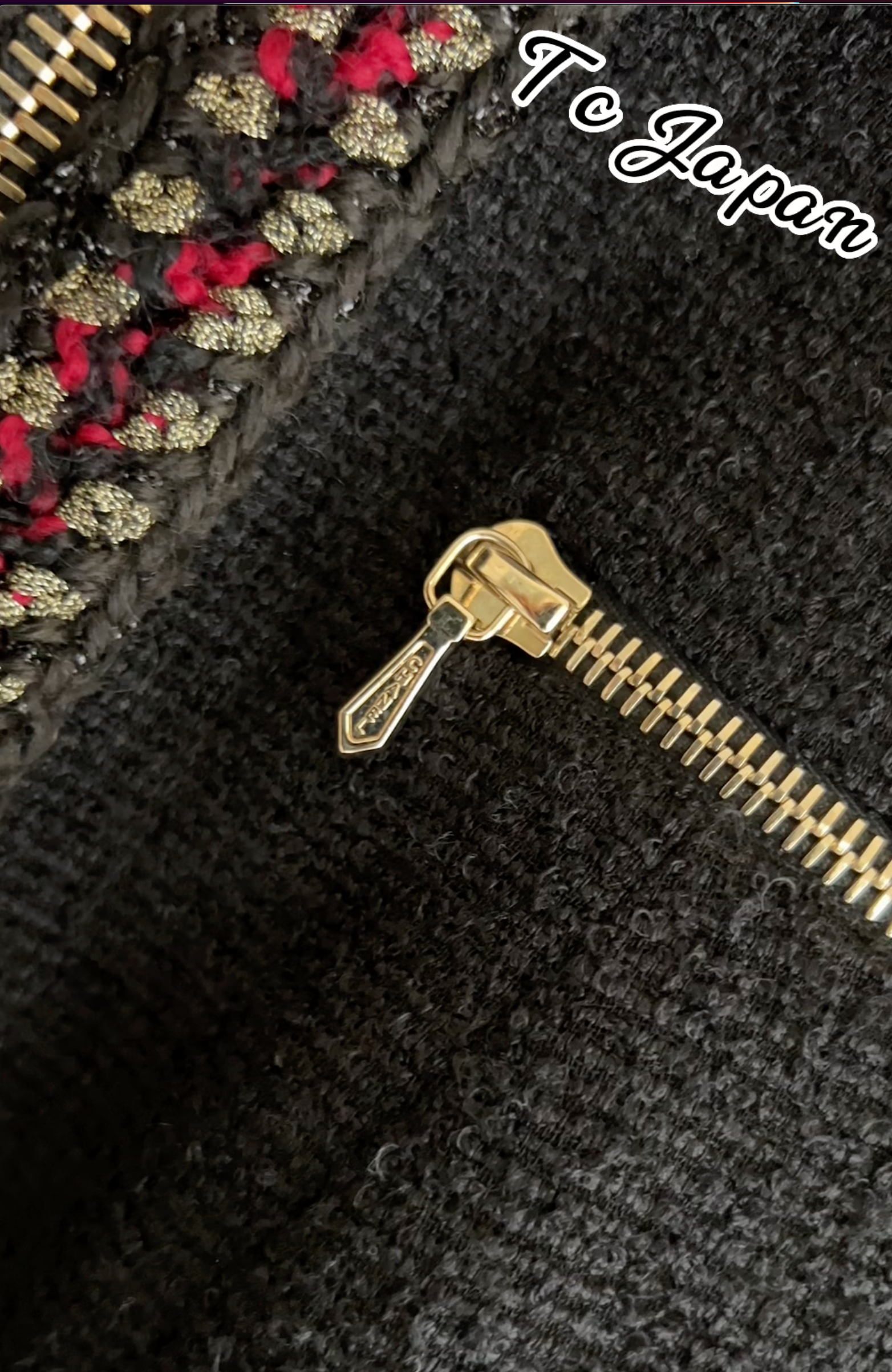 CHANEL 10PF Black Wool Zip Pocket Jacket 38 シャネル ブラック・ウール・ジッパー・ジャケット 即発