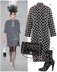 CHANEL 09S Black White Sequin Dress 36 シャネル ブラック ホワイト スパンコール ワンピース 即発