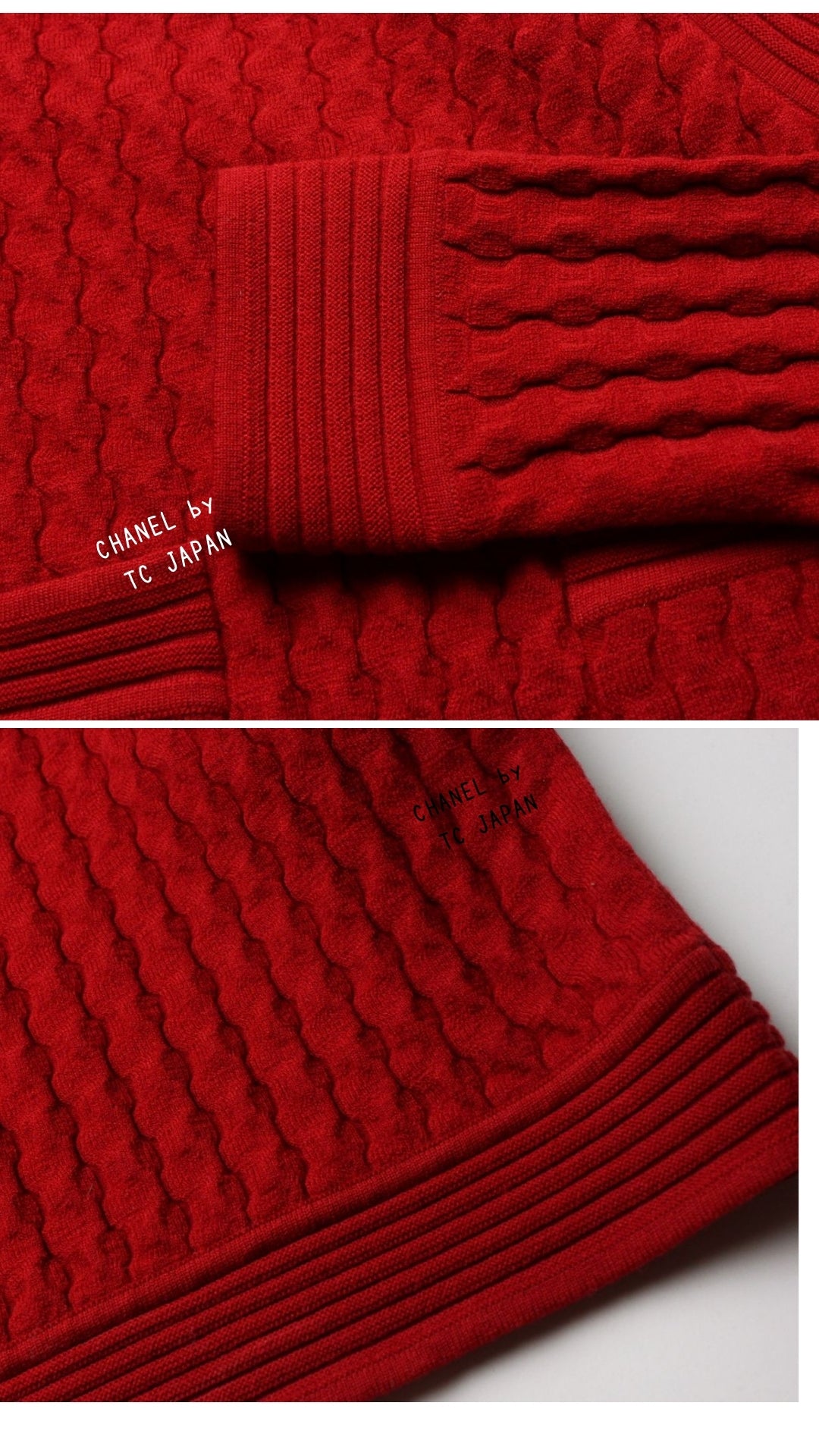 CHANEL 10PF Shanghai Dress Red Black 36 シャネル レッド ブラック・ストレッチ・ニット・ワンピース 即発 - TC JAPAN