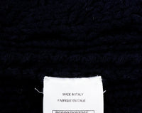 CHANEL 18PF Navy Wool Cashmere Dress Knit Sweater 38 40 42 シャネル ネイビー・ウール・カシミア・ケーブル・ニット・ワンピース・セーター 即発