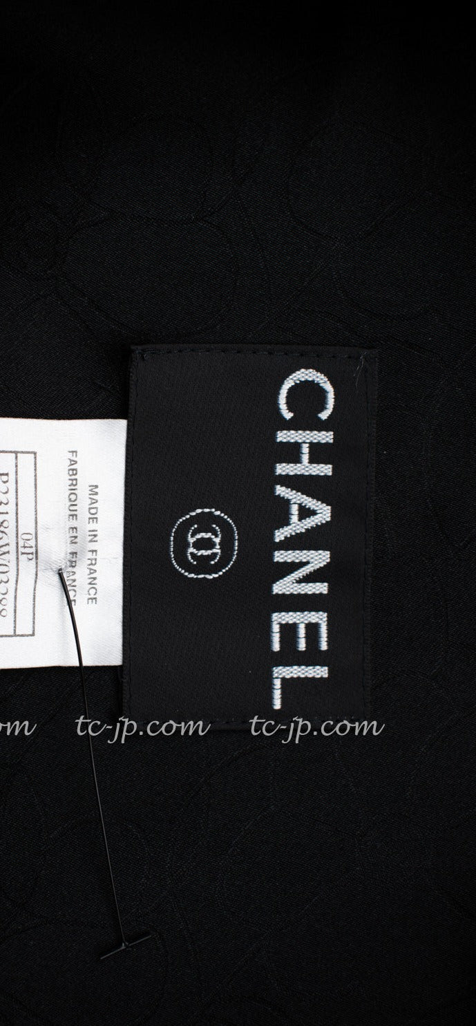 CHANEL 04S Black CC Logo Buttons Wool Jacket Naomi Watts 36 38 シャネル 定番 ブラック ココボタン ウール ジャケット 冠婚葬祭 即発