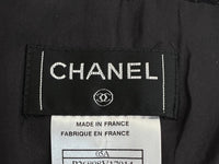 CHANEL 05A Black Charcoal Rabbit Fur trim Jacket Skirt Suit 38 42 シャネル ブラック・チャコール グレー・ラビット ファー ・ジャケット・スカート・スーツ 即発