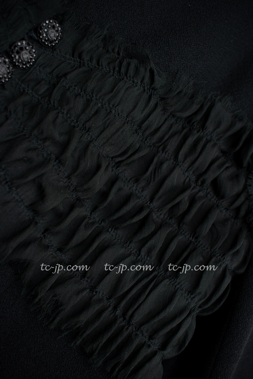 CHANEL 04S Black CC Logo Buttons Wool Jacket Naomi Watts 36 38 シャネル 定番 ブラック ココボタン ウール ジャケット 冠婚葬祭 即発