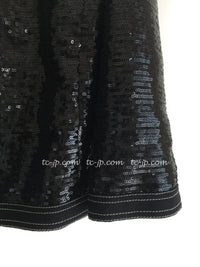CHANEL 13C Black Sequins Cropped Party Zipper Jacket Keira Knightley 34 36 シャネル ブラック スパンコール クロップド丈 パーディー ジッパー ジャケット キーラ・ナイトレイ 着用 即発