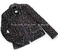 CHANEL 04A Multicolor Tweed Jacket Skirt Suit 38 シャネル マルチカラー ツイード ジャケット スカート スーツ 即発