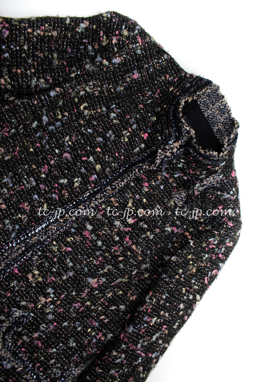 CHANEL 04A Multicolor Tweed Jacket Skirt Suit 38 シャネル マルチカラー ツイード ジャケット スカート スーツ 即発