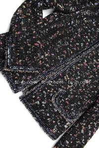 CHANEL 04A Multicolor Tweed Jacket Skirt Suit 38 シャネル マルチカラー ツイード ジャケット スカート スーツ 即発