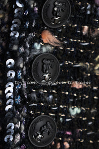 CHANEL 04A Multicolor Tweed Jacket Skirt Suit 38 シャネル マルチカラー ツイード ジャケット スカート スーツ 即発