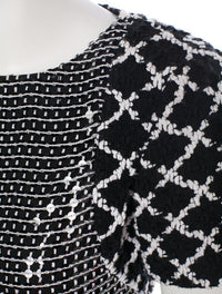 Chanel 09S Black White Sequin Dress Cardigan Coat 34 38 40 シャネル スパンコール・ワンピース・カーディガン コート - シャネル TC JAPAN