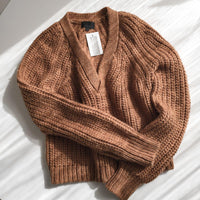 Intermix Brown Knit Sweater S インターミックス ブラウン・ニット・セーター 新品紙タグ付き 即発 - シャネル TC JAPAN