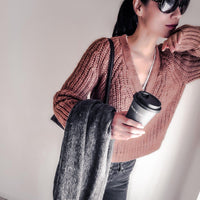 Intermix Brown Knit Sweater S インターミックス ブラウン・ニット・セーター 新品紙タグ付き 即発 - シャネル TC JAPAN