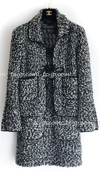 CHANEL 94A Black White Cardigan Jacket & Dress Set 38 シャネル ブラック・ホワイト・カーディガン・ジャケット&ワンピース 即発
