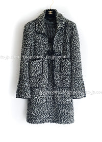 CHANEL 94A Black White Cardigan Jacket & Dress Set 38 シャネル ブラック・ホワイト・カーディガン・ジャケット&ワンピース 即発