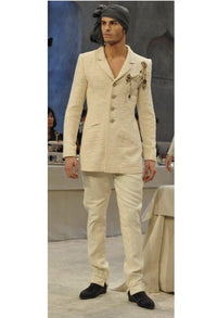 CHANEL 12PF Gripoix Button Ivory Tweed Jacket 36 38 シャネル グリポア宝石ボタン・アイボリー・ツイード・ジャケット 即発