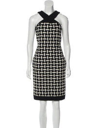 CHANEL 09S Black Sleeveless Tweed Dress 34 シャネル ブラック・ペイント・ワンピース 即発