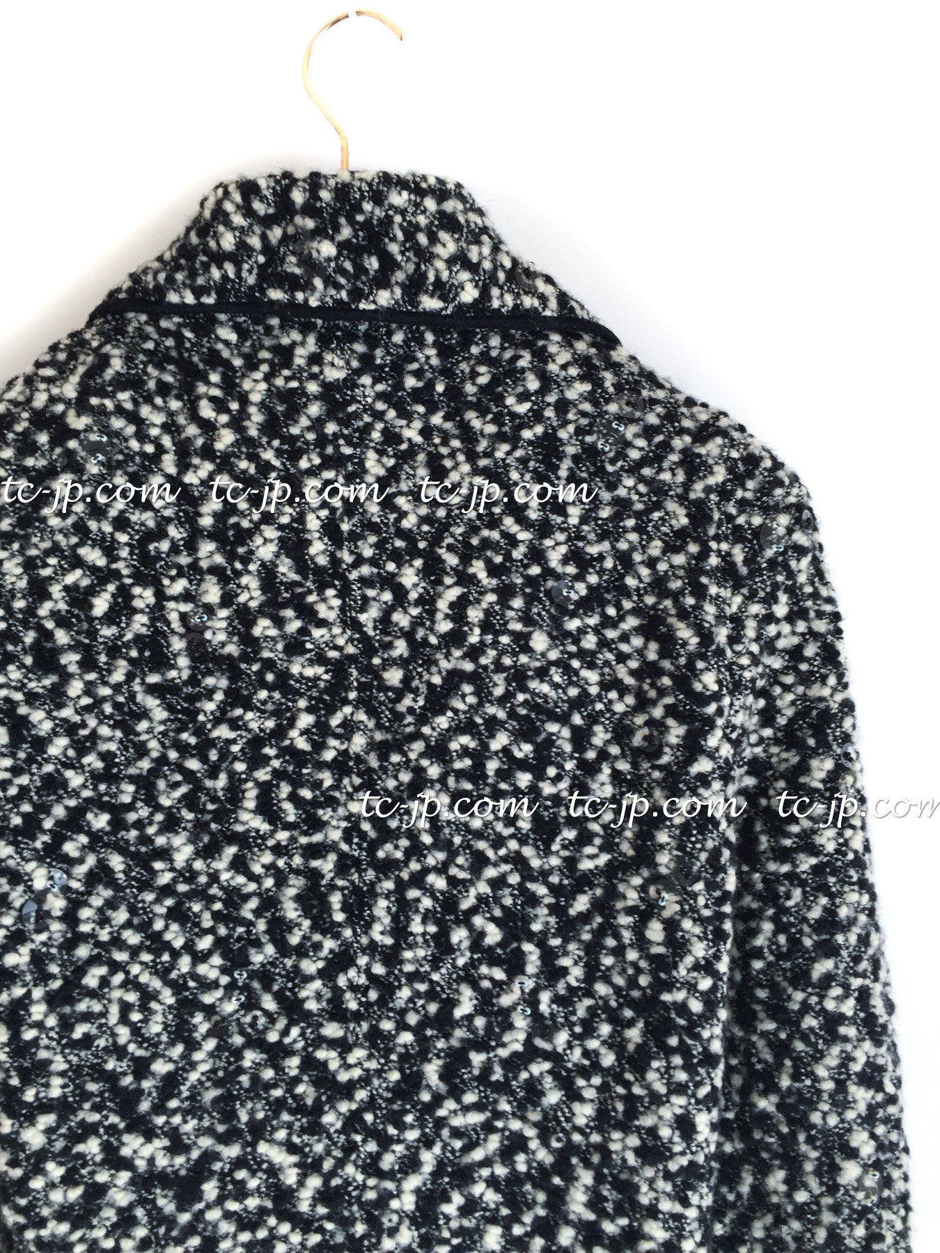 CHANEL 94A Black White Cardigan Jacket & Dress Set 38 シャネル ブラック・ホワイト・カーディガン・ジャケット&ワンピース 即発