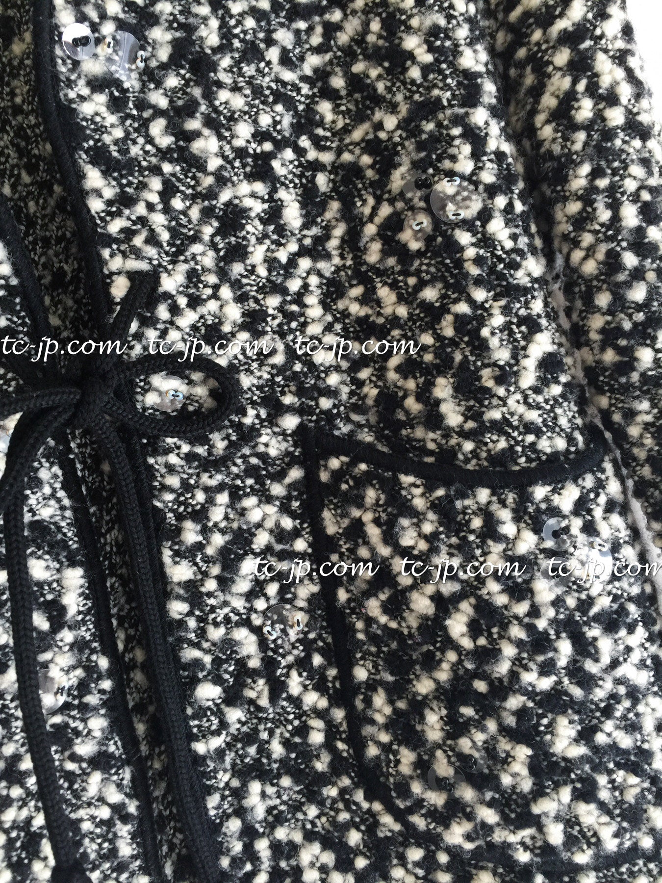 CHANEL 94A Black White Cardigan Jacket & Dress Set 38 シャネル ブラック・ホワイト・カーディガン・ジャケット&ワンピース 即発