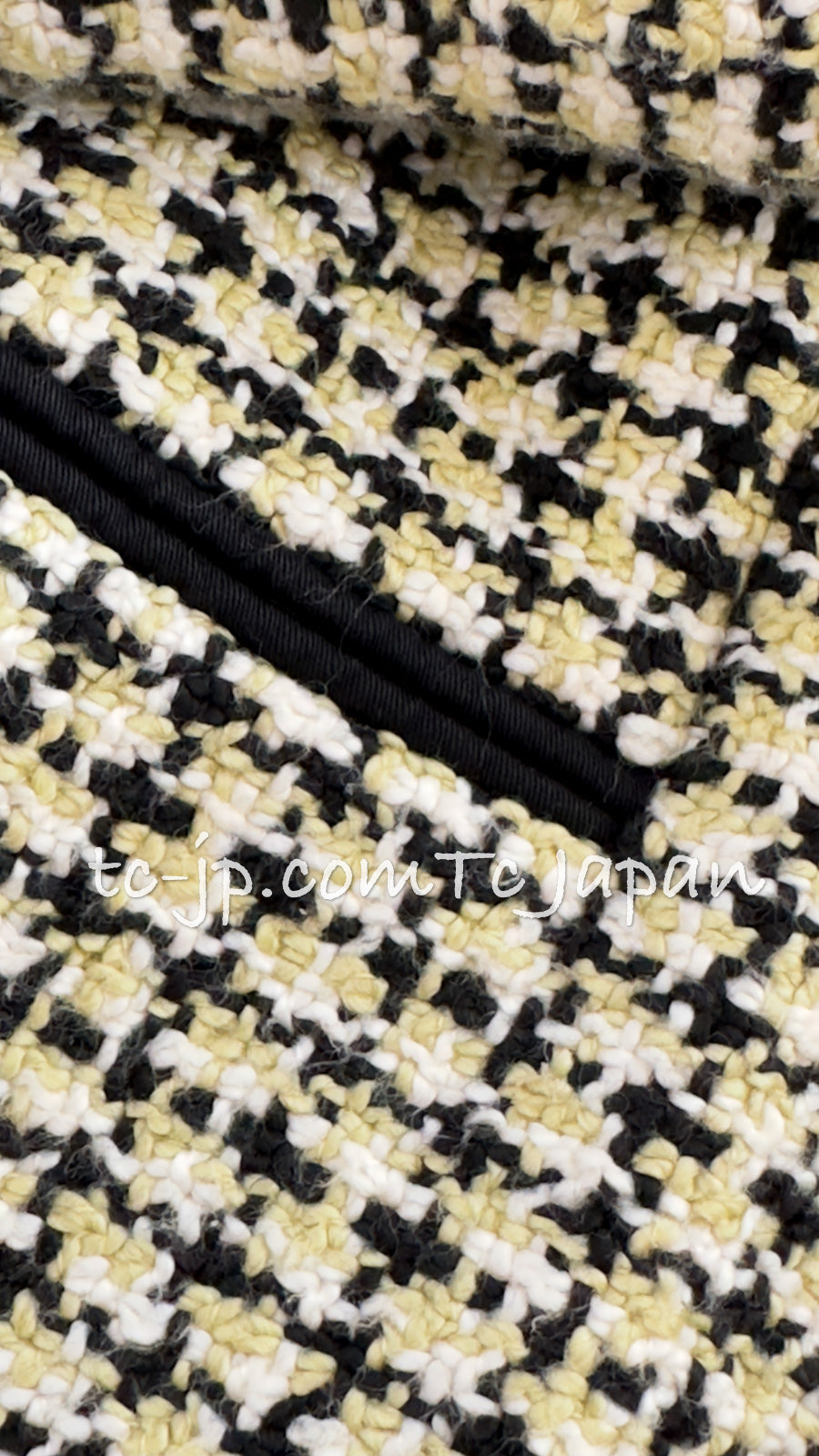 CHANEL 02S Green Black Cotton Tweed Jacket 38 40 シャネル グリーン・ブラック・コットン・ツイード・ジャケット 即発