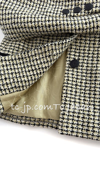 CHANEL 02S Green Black Cotton Tweed Jacket 38 40 シャネル グリーン・ブラック・コットン・ツイード・ジャケット 即発