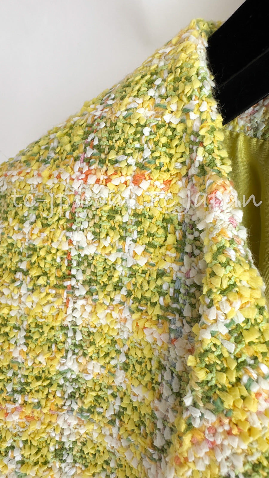 CHANEL 94S Vintage Documented Yellow ICONIC Cindy Crawford Jacket 40 シャネル ヴィンテージ イエローミックス スーパーモデル ジャケット 即発