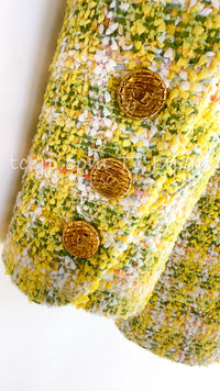 CHANEL 94S Vintage Documented Yellow ICONIC Cindy Crawford Jacket 40 シャネル ヴィンテージ イエローミックス スーパーモデル ジャケット 即発