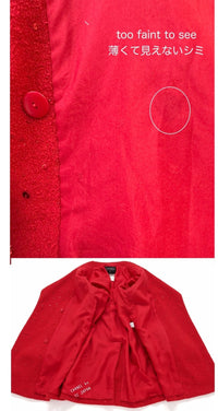 CHANEL 93A Vintage Red Sequin Wool Jacket Coat 38 40 42 シャネル ヴィンテージ レッド スパンコール ウール ジャケット コート 即発